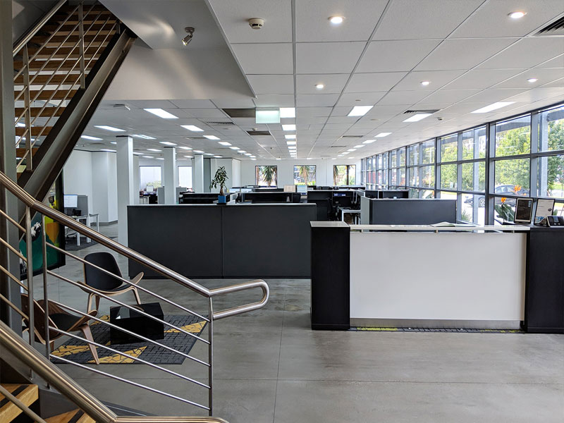 Complete Turnkey Office Fit-outs Office Fit-outs - Solid and Glazed Partitions, Electrical and Comms, Staff Kitchens, Bathrooms, Ceilings, Flooring, Furniture, Workstations